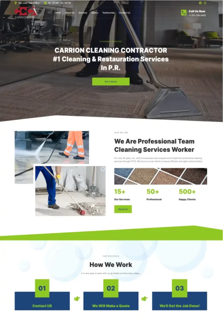 CARRION CLEANING SERVICES WEBSITE LONG