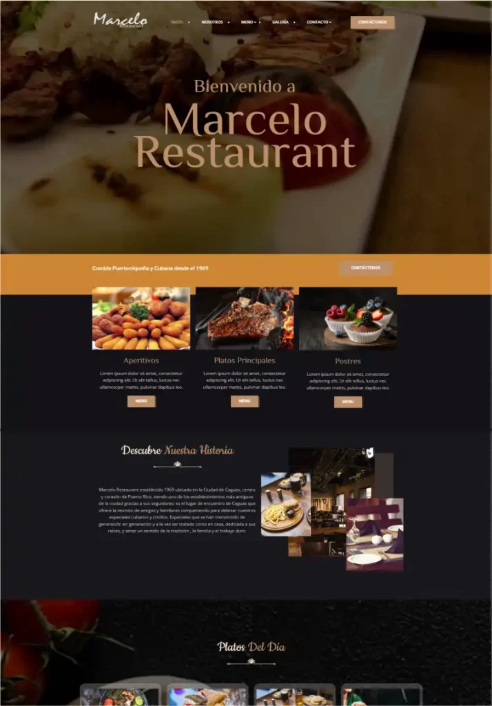 marcelo restaurant website long