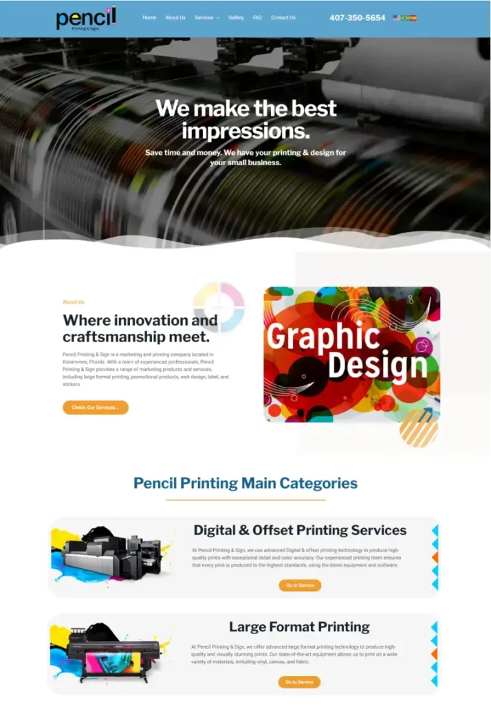 pencil printing website large