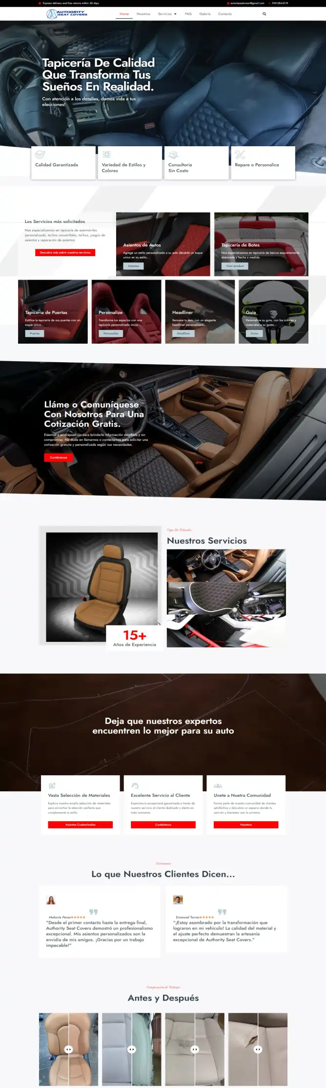 AUTHORITY SEAT COVERS