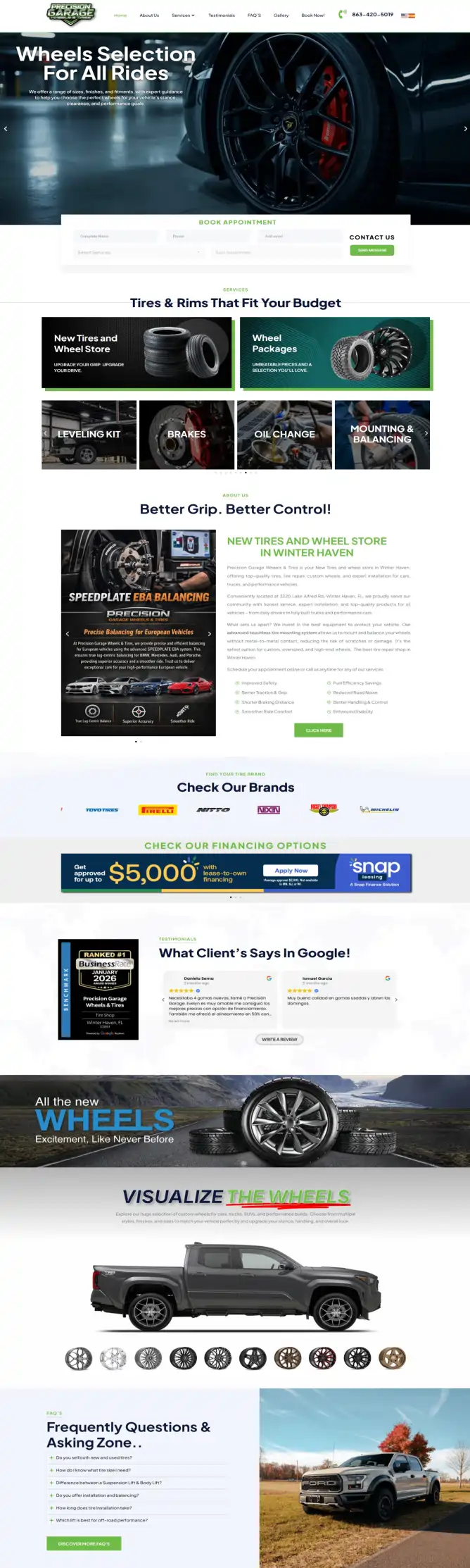 PRECISION TIRE WHEELS